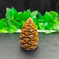 Hand Carved Mariam Jasper Pinecone For Decoration And Gift