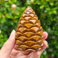 Hand Carved Mariam Jasper Pinecone For Decoration And Gift