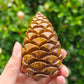 Hand Carved Mariam Jasper Pinecone For Decoration And Gift