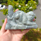 Hand Carved Labradorite Monkey For Decoration And Gift