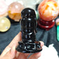 Hand Carved Black Obsidian Maitreya For Decoration And Gift