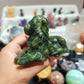 Hand Carved Xiuyan Jade Lion For Decoration And Gift