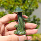 Hand Carved Xiuyan Jade Mushroom For Decoration And Gift