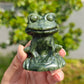 Hand Carved Xiuyan Jade Frog For Decoration And Gift