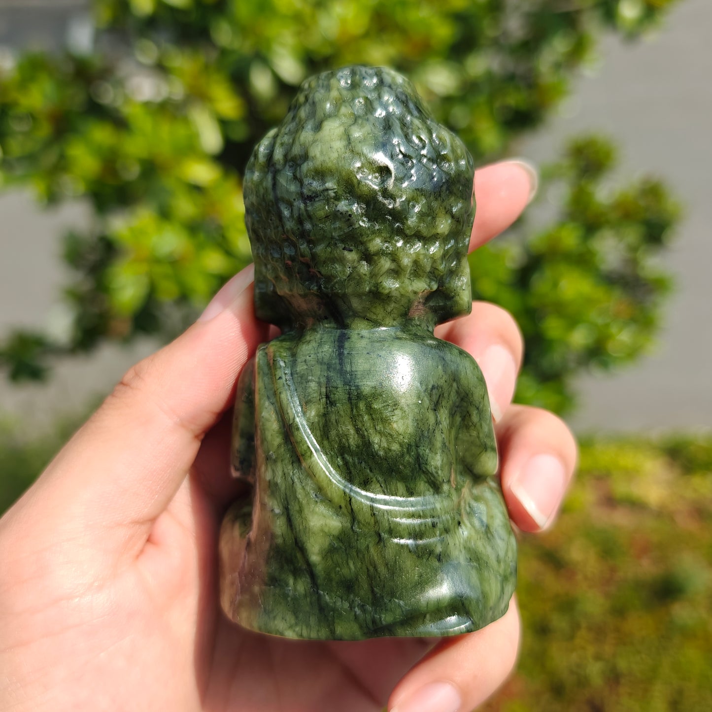 Hand Carved Xiuyan Kade Buddha For Decoration And Gift