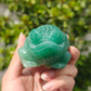 Hand Carved Green Aventurine Toad For Decoration And Gift