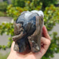 Hand Carved Volcano Agate Elephant For Decoration And Gift