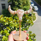 Hand Carved Flower Agate Bull Head For Decoration And Gift