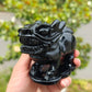 Hand Carved Obsidian Lion For Decoration And Gift