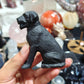 Hand Carved Obsidian Labrador For Decoration And Gift