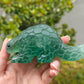 Hand Carved Green Fluorite Pangolin For Decoration And Gift