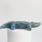 Hand Carved Blue Onyx Crocodile Crystal Crocodile Figurine Gemstone Miniature Animal Statue Hand Craved Ornaments