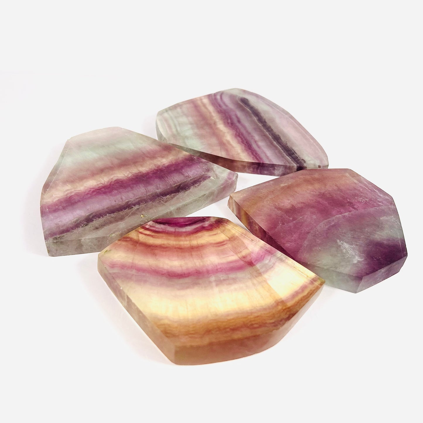 Rainbow Fluorite Slice