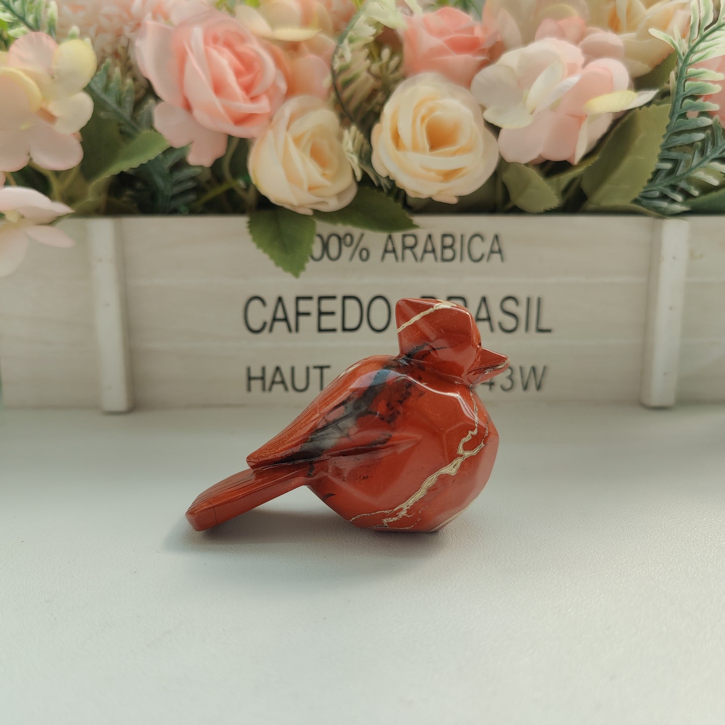 Hand Carved Bird In Different Materials For Decoration And Gift