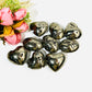 New Arrivals Pyrite Heart Palm Stones