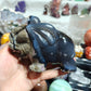 Hand Carved Volcano Agate Elephant For Decoration And Gift