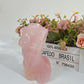 Rose Quartz Female Model Crystal Beauty Hand Carved Goddess Model