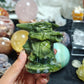 Hand Carved Xiuyan Jade Yoda For Decoration And Gift