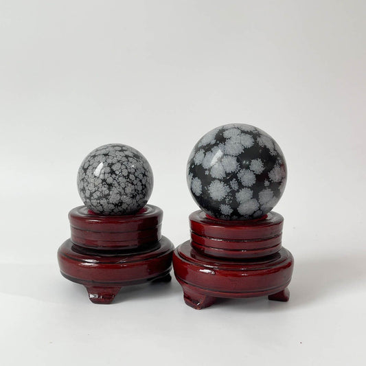 Wholesale Snowflake Obsidian Spheres