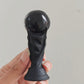 Hand Carved Black Obsidian World Cup For Decoration And Gift