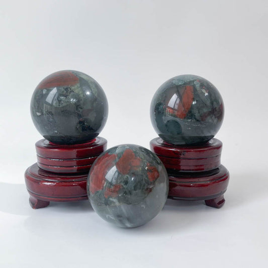 1kg Wholesale Blood stone sphere