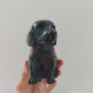 Hand Carved Ocean Jasper Dog For Decoration And Gift