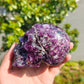 Hand Carved Lepidolite Skull For Decoration And Gift