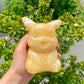 Yellow Calcite Pikachu Home Office Crystal Gift