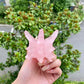 Rose Quartz Dragon Skull Hand Carved Home Decor Crystal Healing