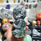 Hand Carved Moss Agate Buddha For Decoration And Gift