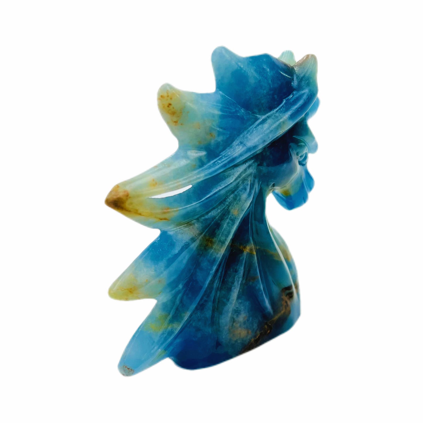 Natural blue onyx hand carved unicorn