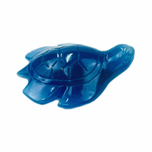 Natural Blue Onyx Hand-carved Sea Turtle