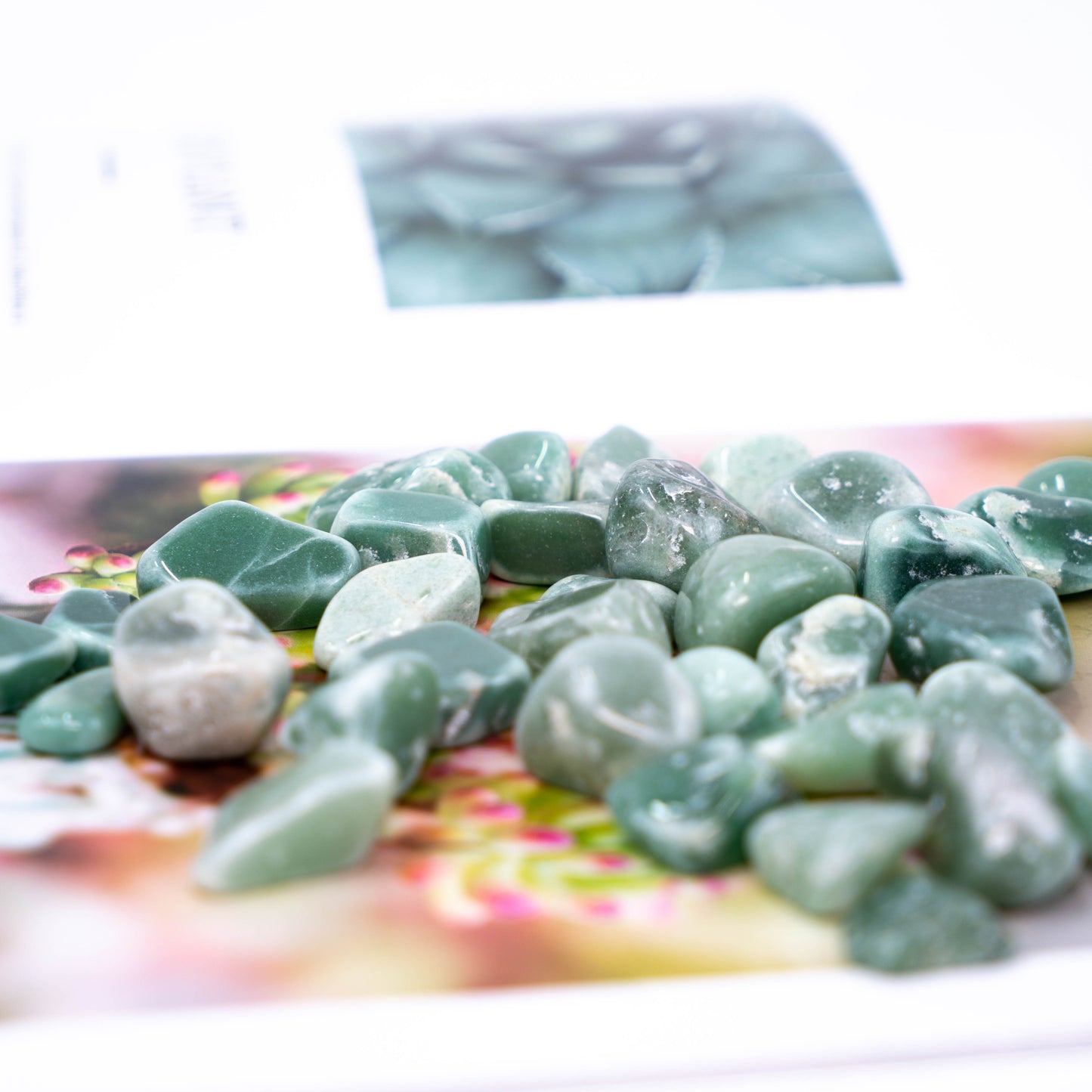 Green Aventuring Tumbled Stones | Polished Crystals Healing | Natural Stones | Feng Shui | Chakra Balancing | Good Luck | Reiki Gift