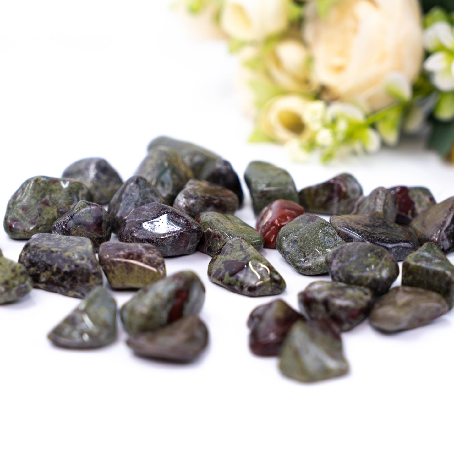 Dragon Blood Tumbled Stones | Polished Crystals Healing | Natural Stones | Feng Shui | Chakra Balancing | Good Luck | Reiki Gift