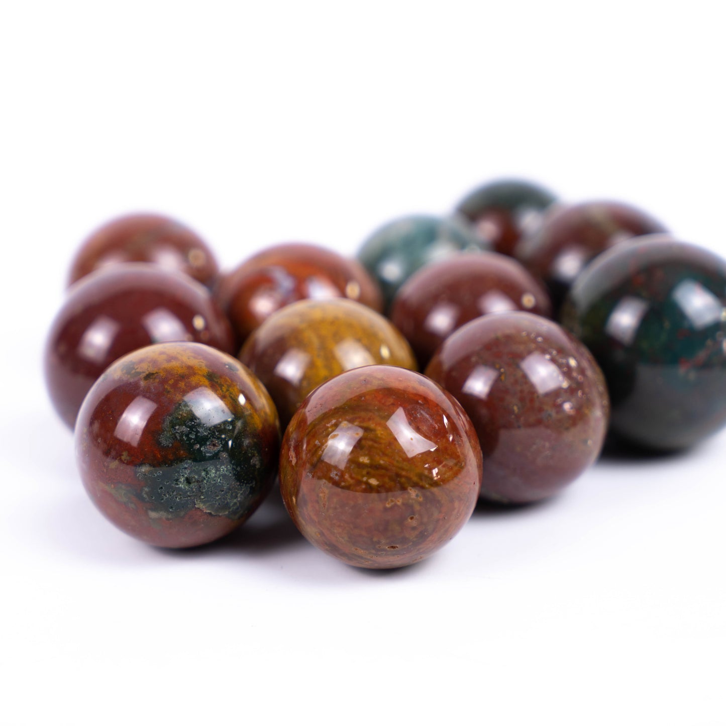 Wholesale Ocean Jasper Crystal Ball Chakra Healing Gemstone Crystal Ball Natural Quartz Gemstones Sphere For Healing Meditation Feng Shui Home Decoration