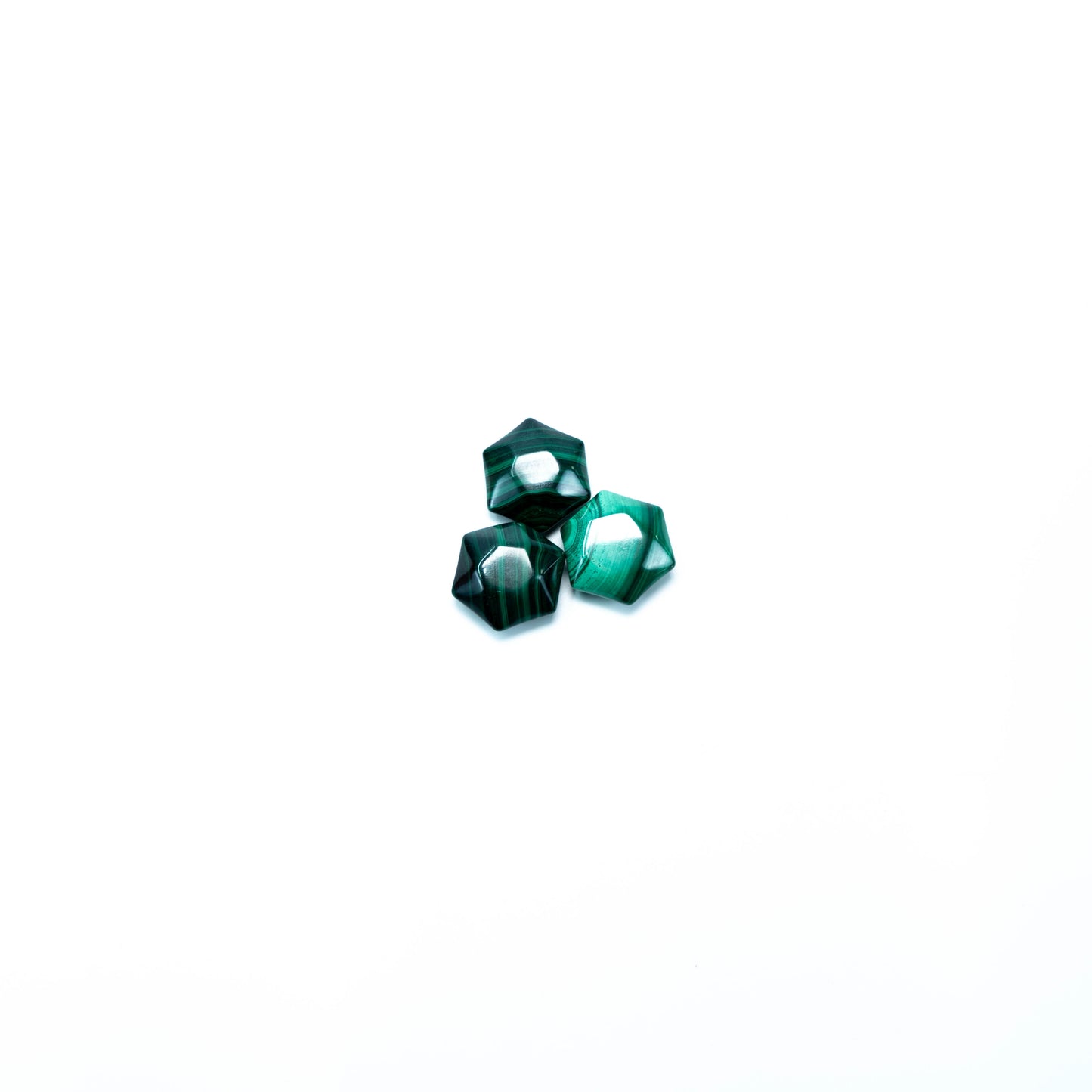 1 Piece Natural Malachite Hexagram Healing Crystal