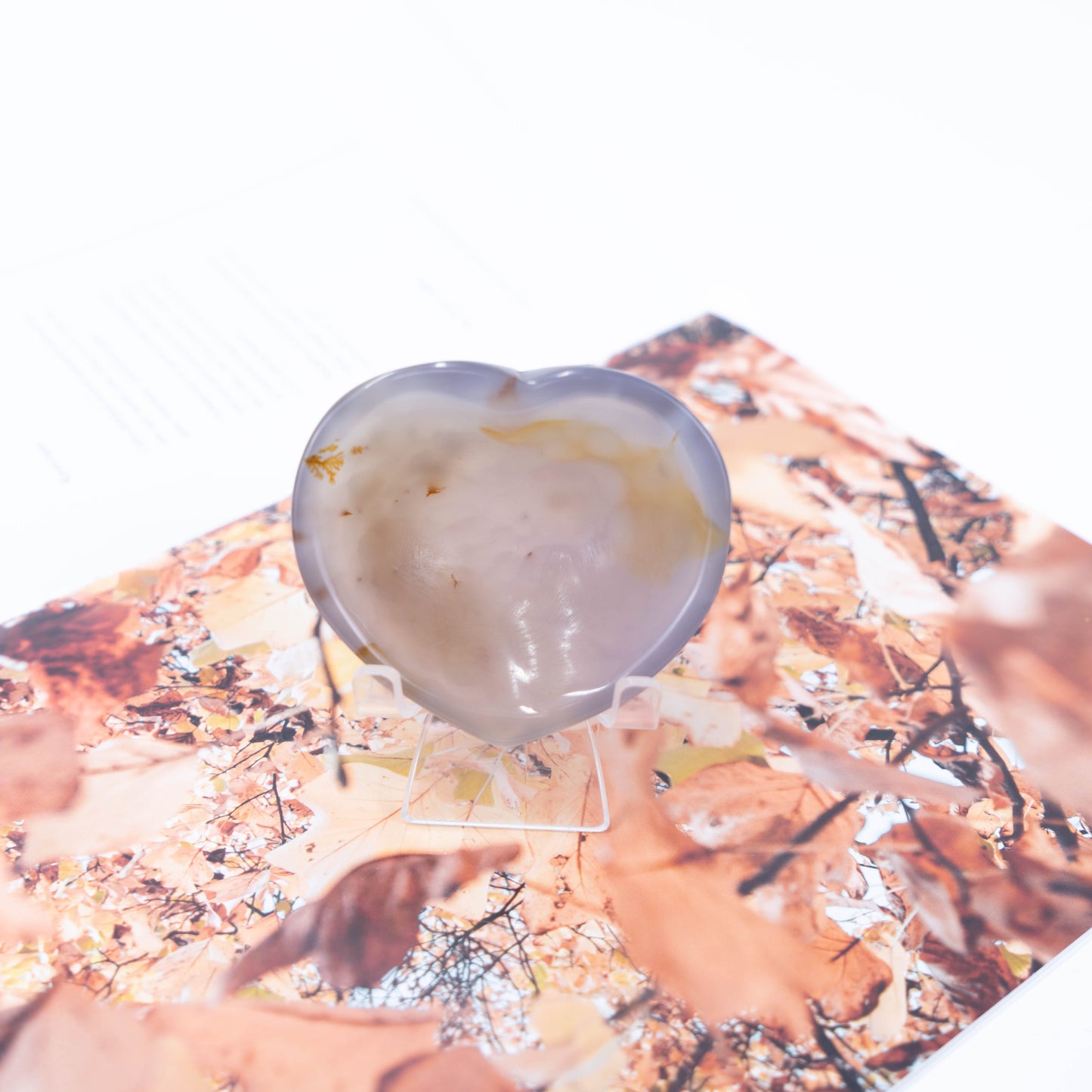 Agate Heart Bowl Decorative Bowls Crystals and Gemstone Carved Stone Bowl Meditation Bowl Crystal Energy Bowls Women Gift