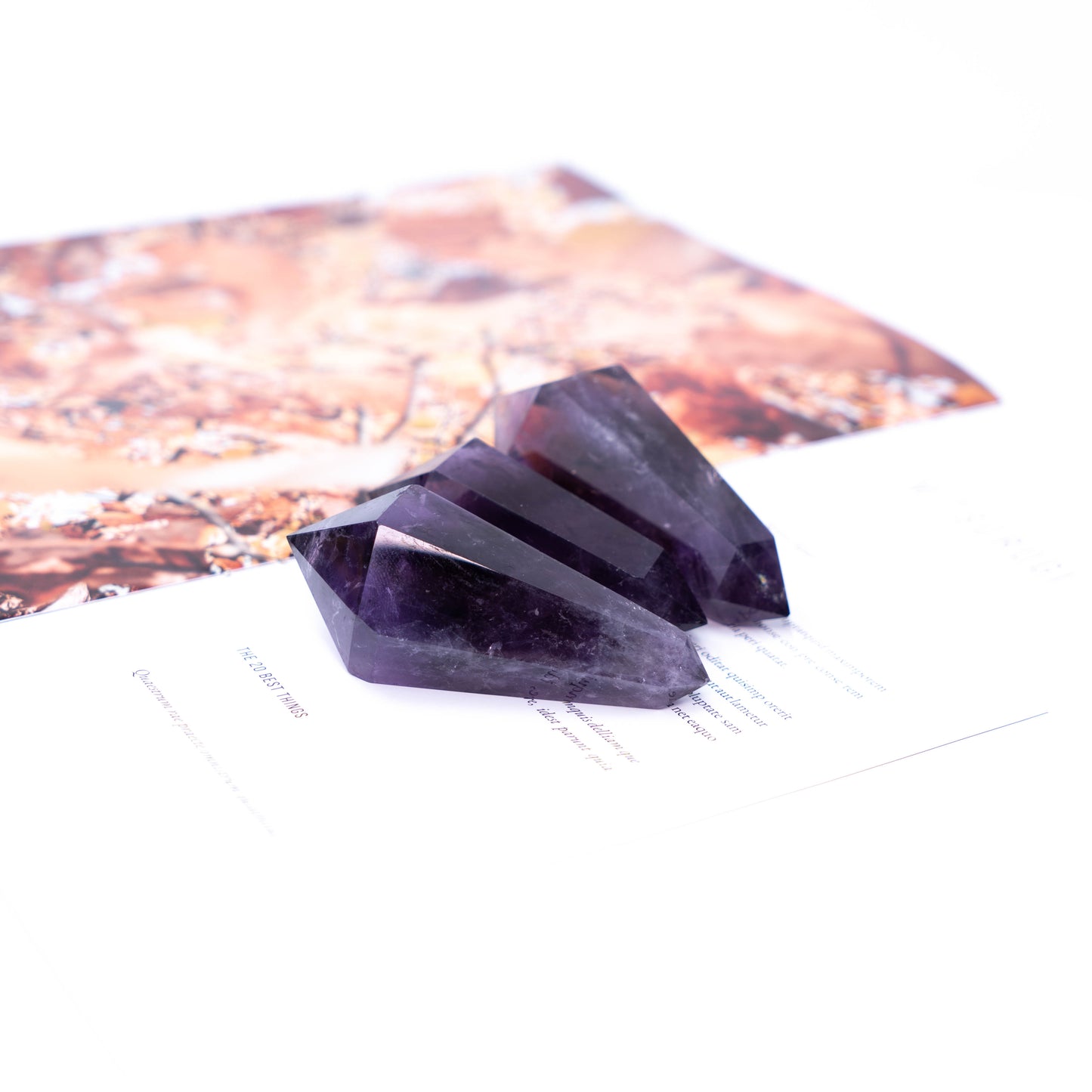 Amethyst Scepter Cathedral Amethyst Point Bundle with Healing & Calming Effects High Energy Reiki Brazilian Amatista Piedras Elestial Used for Stability and Peace