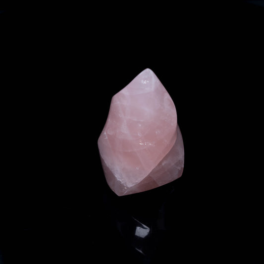 Rose Quartz Flame Desk Decoration