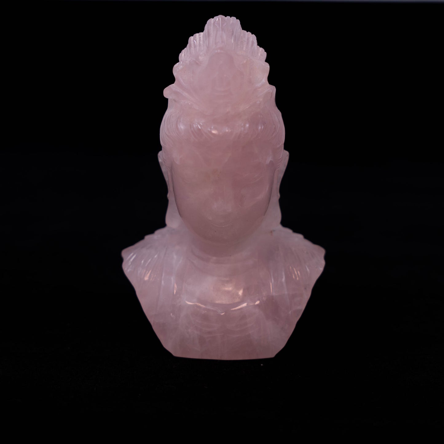 Rose Quartz Carving Buddha