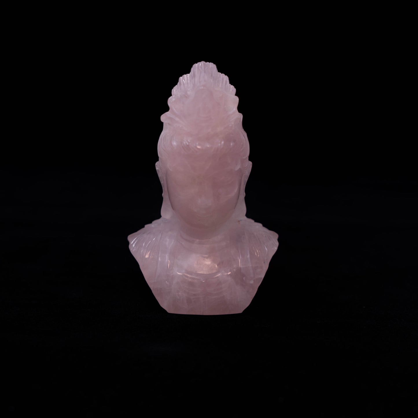 Rose Quartz Carving Buddha