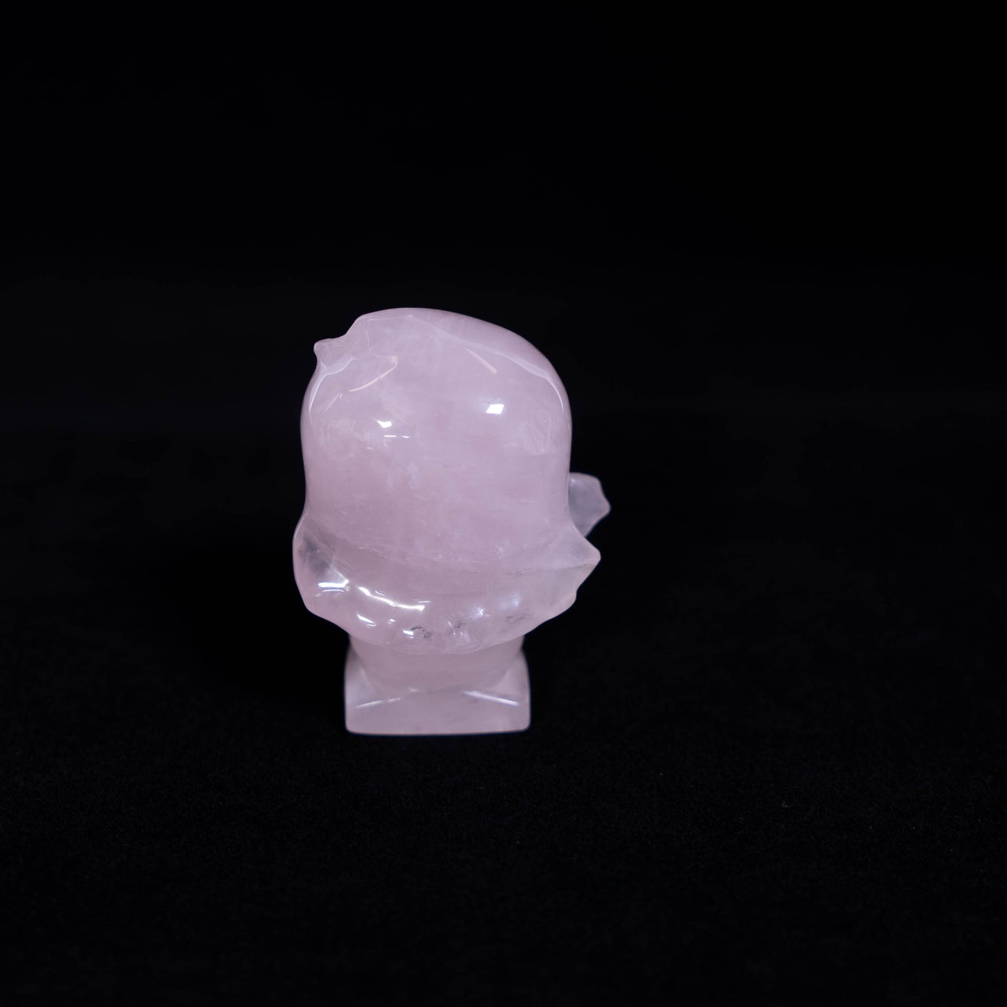 Rose Quartz Carving Girl With Angel Wings