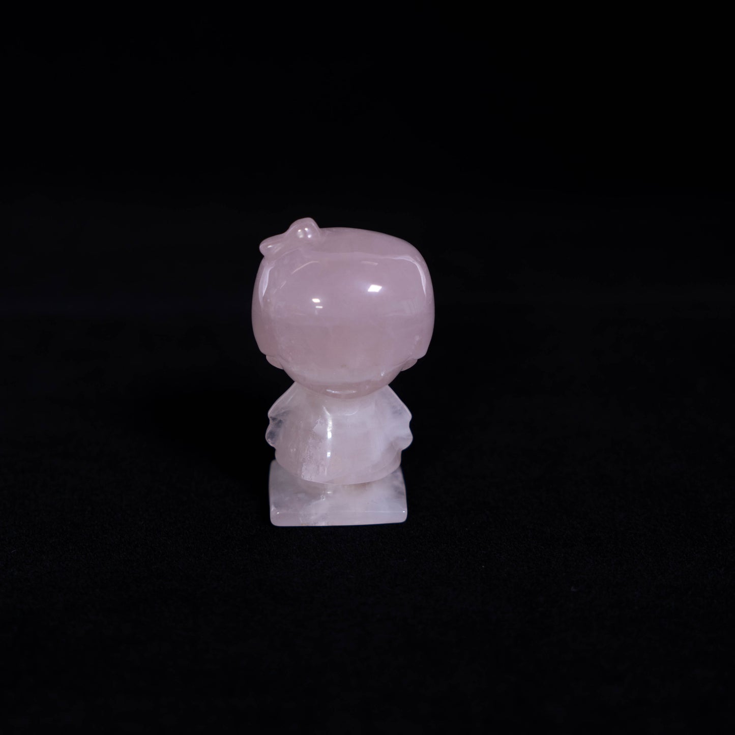 Rose Quartz Hand-Carved Little Boy