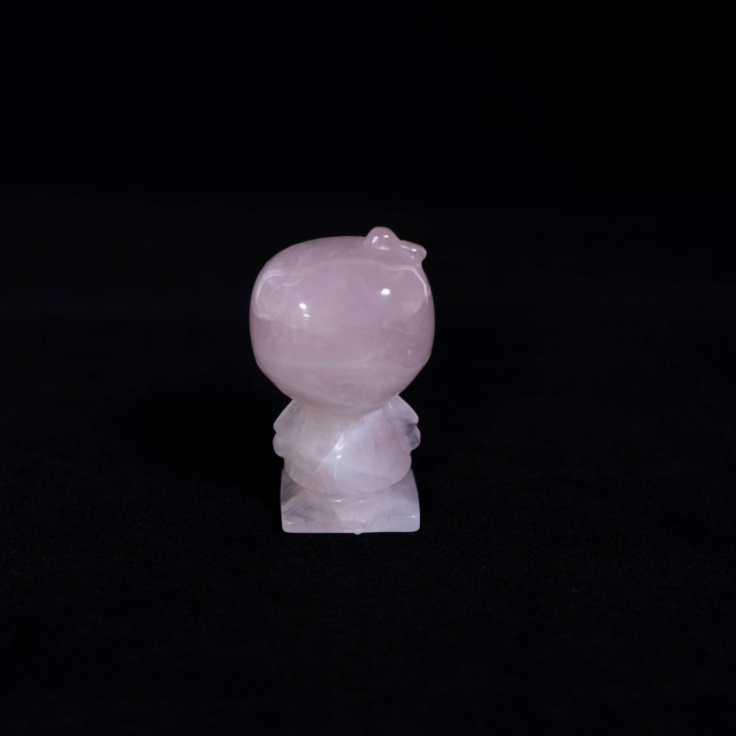 Rose Quartz Hand-Carved Little Boy