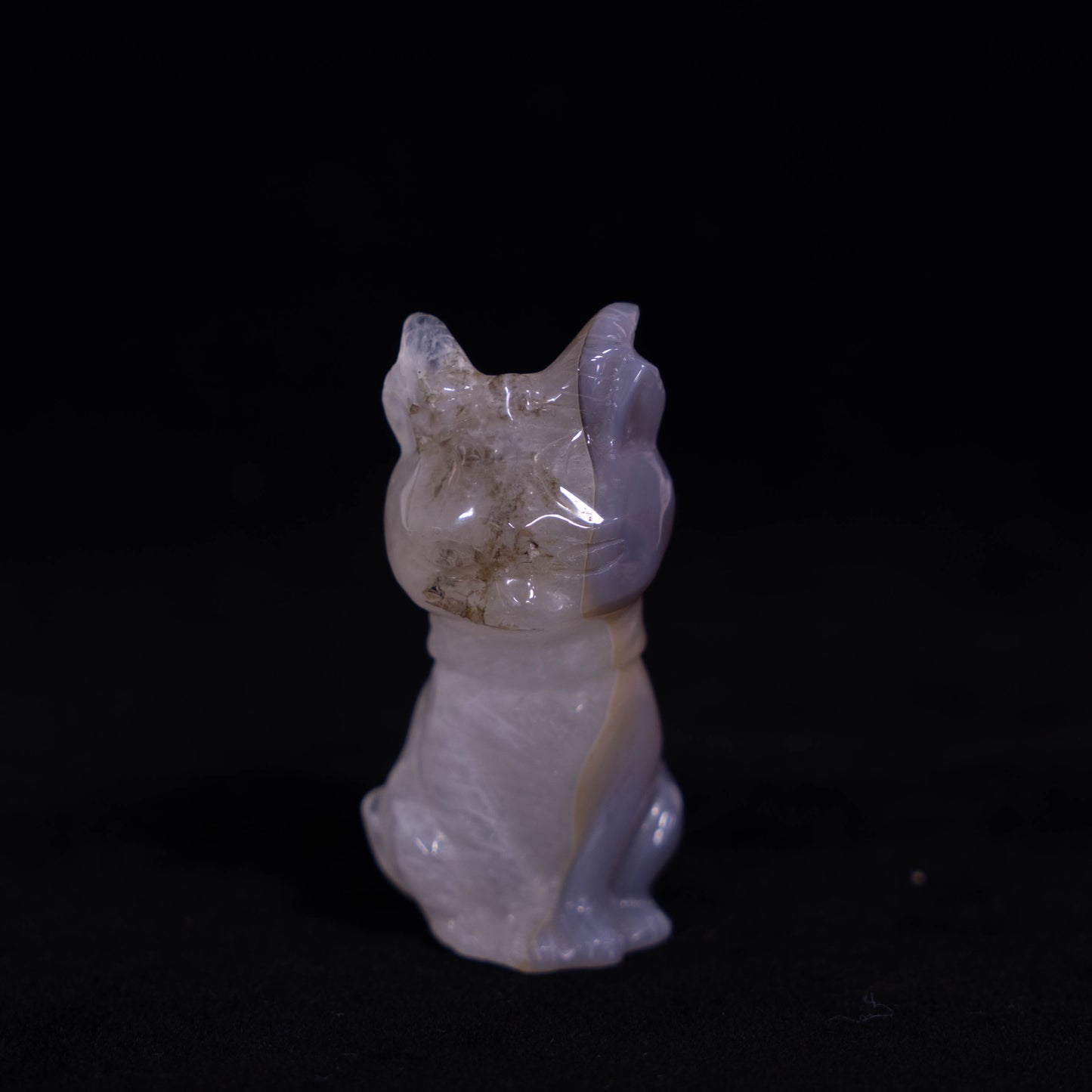 Agate Hand Carved Hell Cat