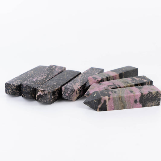 Rhodonite Obelisk Crystal Points Healing Stones