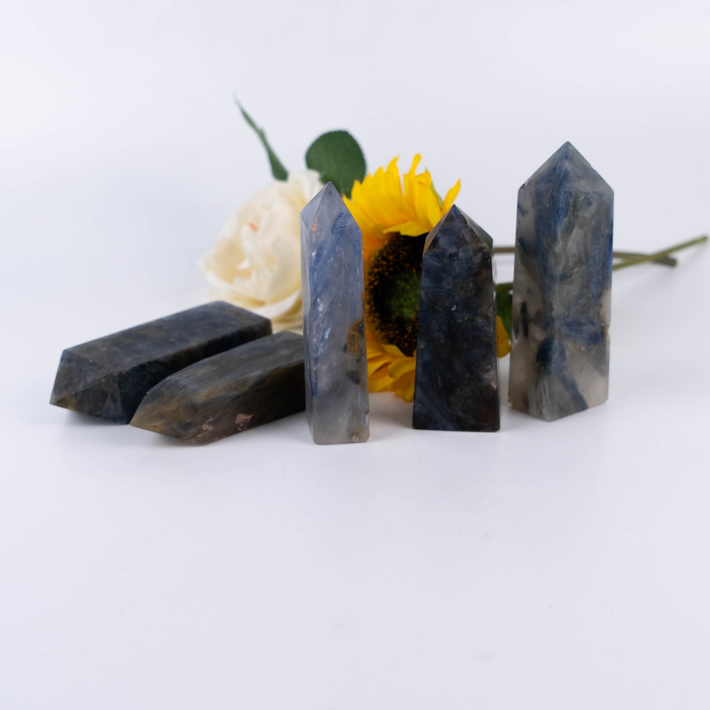 Blue Kyanite  Obelisk Crystal Points Home Decoration