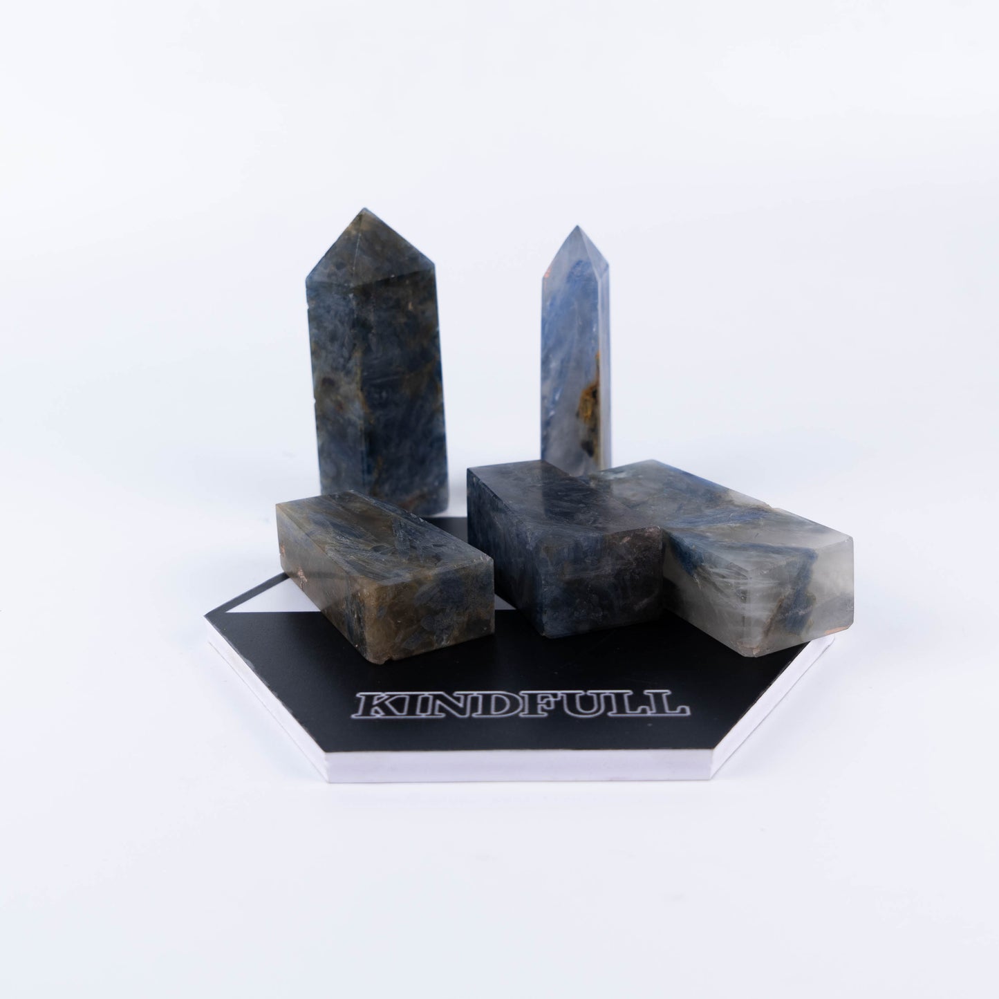 Blue Kyanite  Obelisk Crystal Points Home Decoration