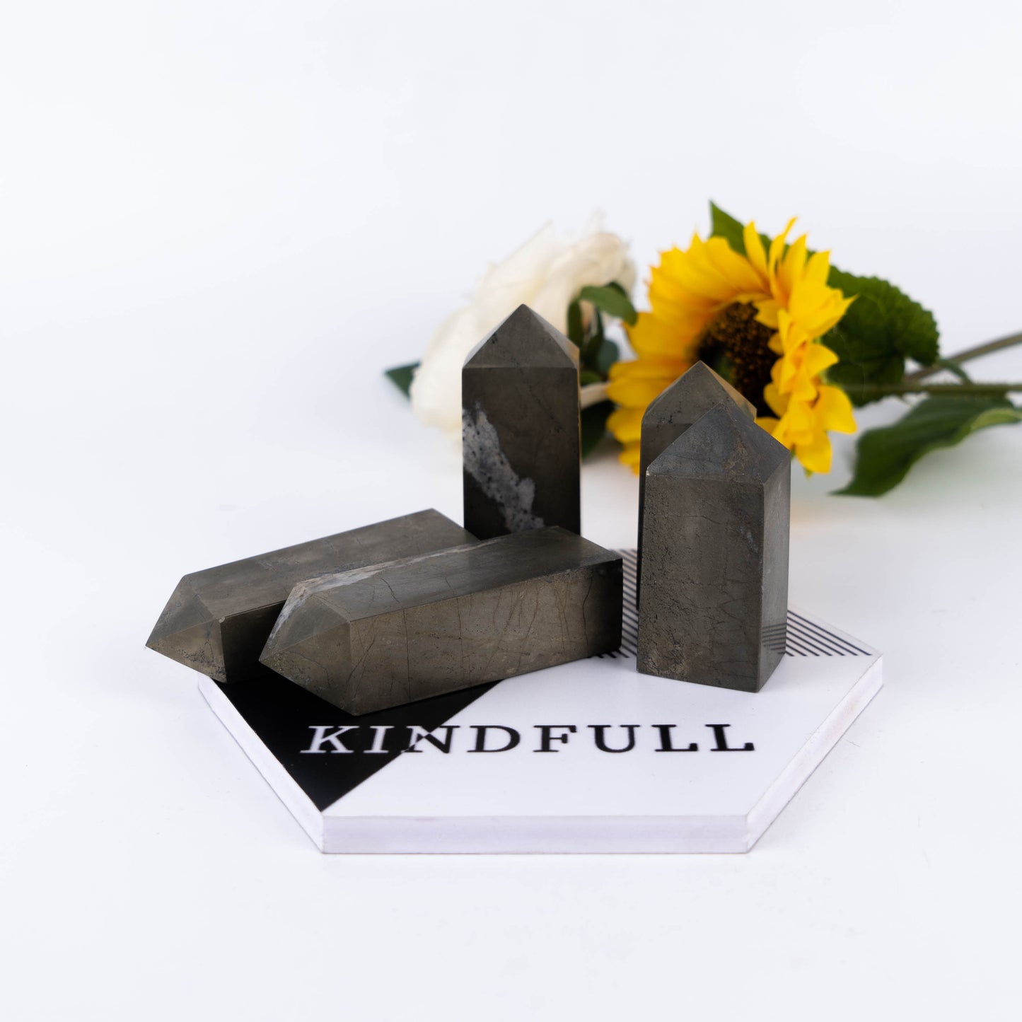 Pyrite Obelisk Home Decoration Healing Stones