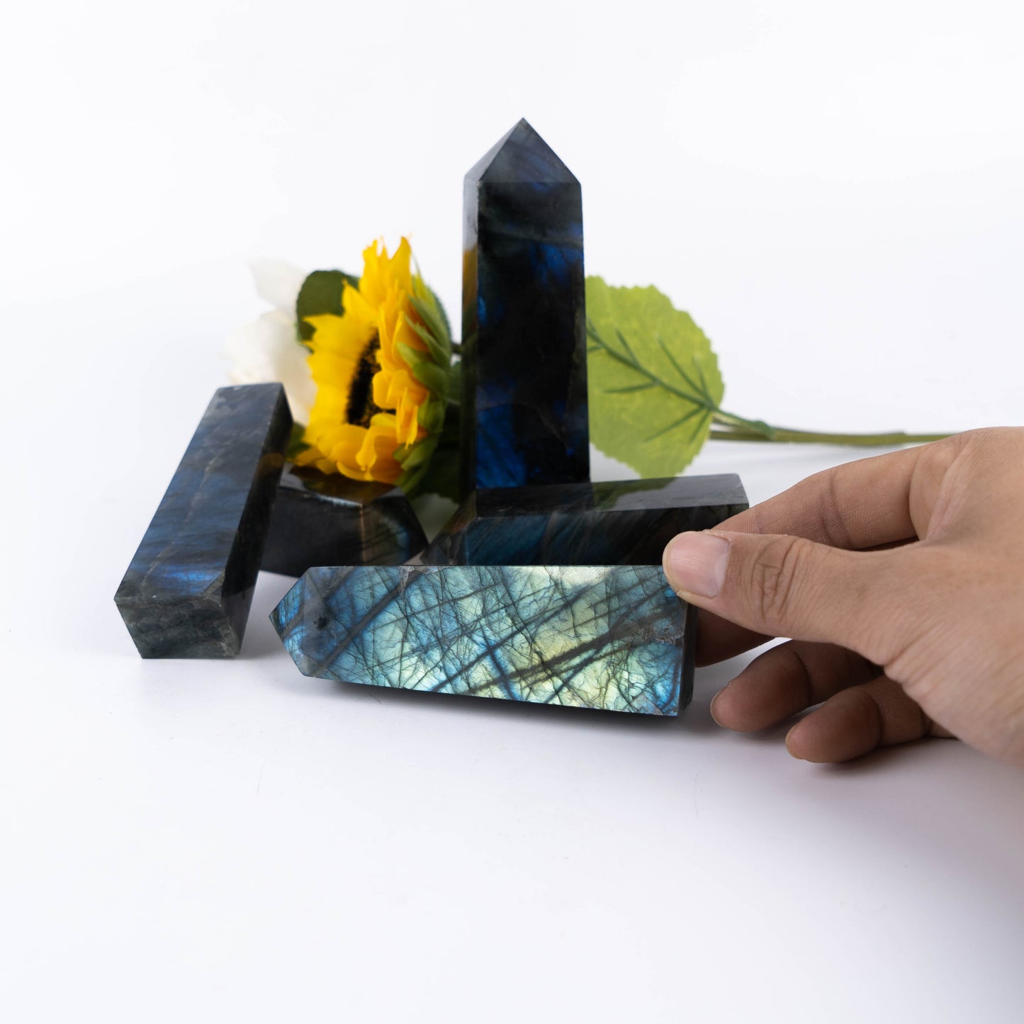 Labradorite Obelisk Home Decoration Healing Stones